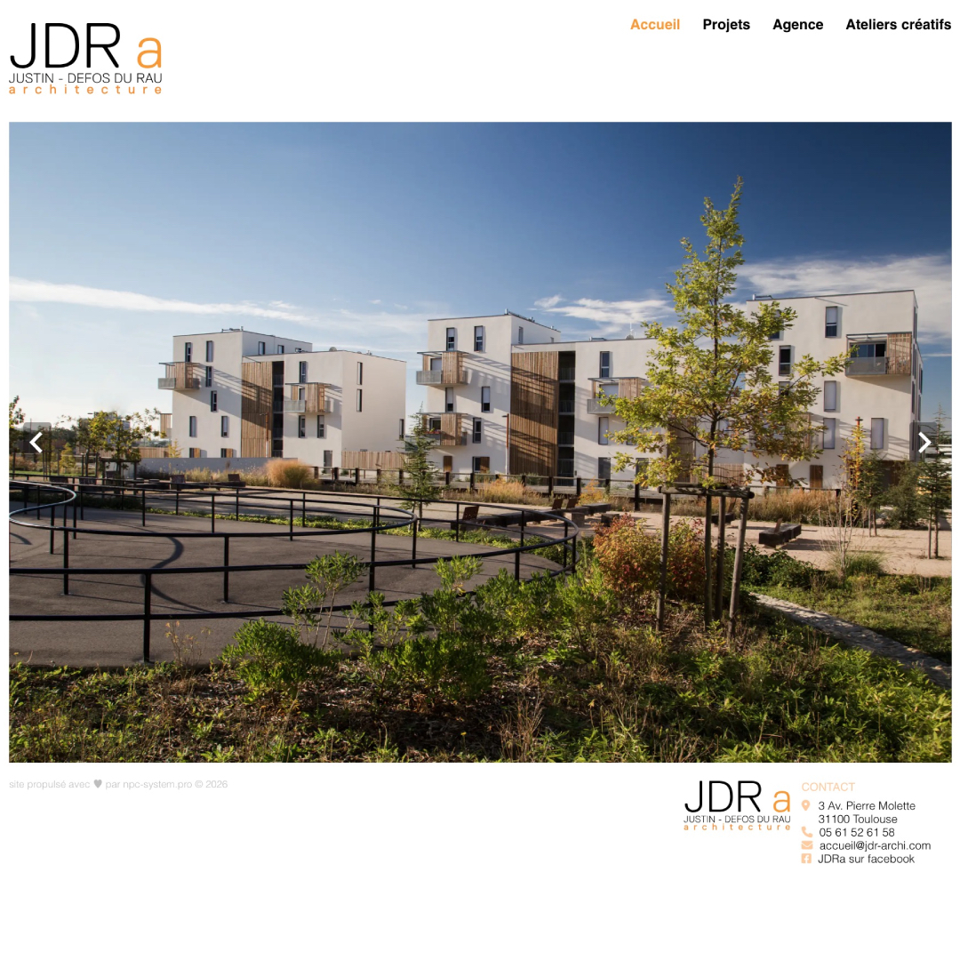 JDR architecture - Site vitrine